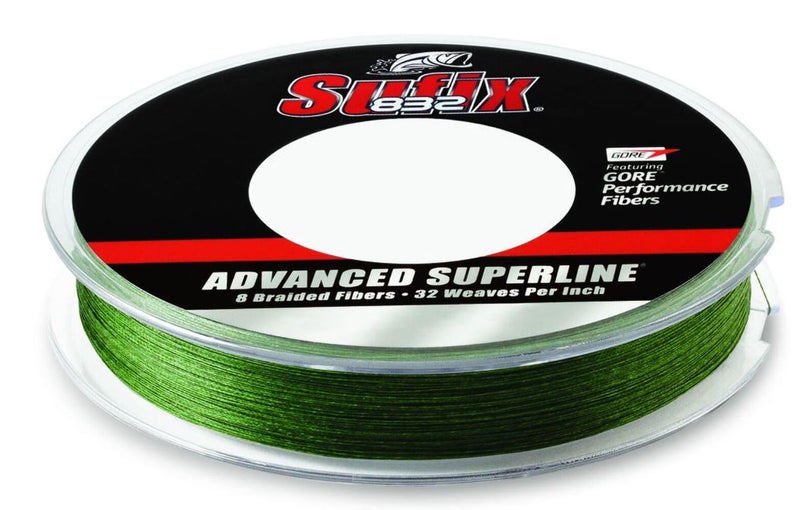 Sufix Suffix 832 Braid 30 lb Low-Vis Green 150 yards - Image 1